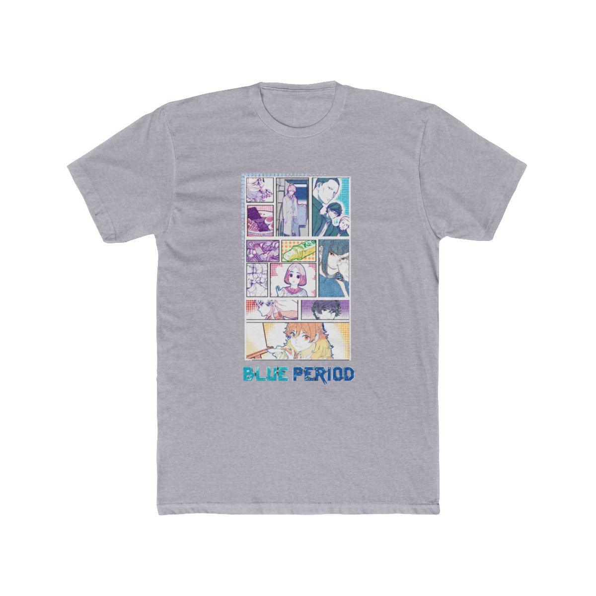 Blue Period Panels Boyfriend Fit Girls T Shirt