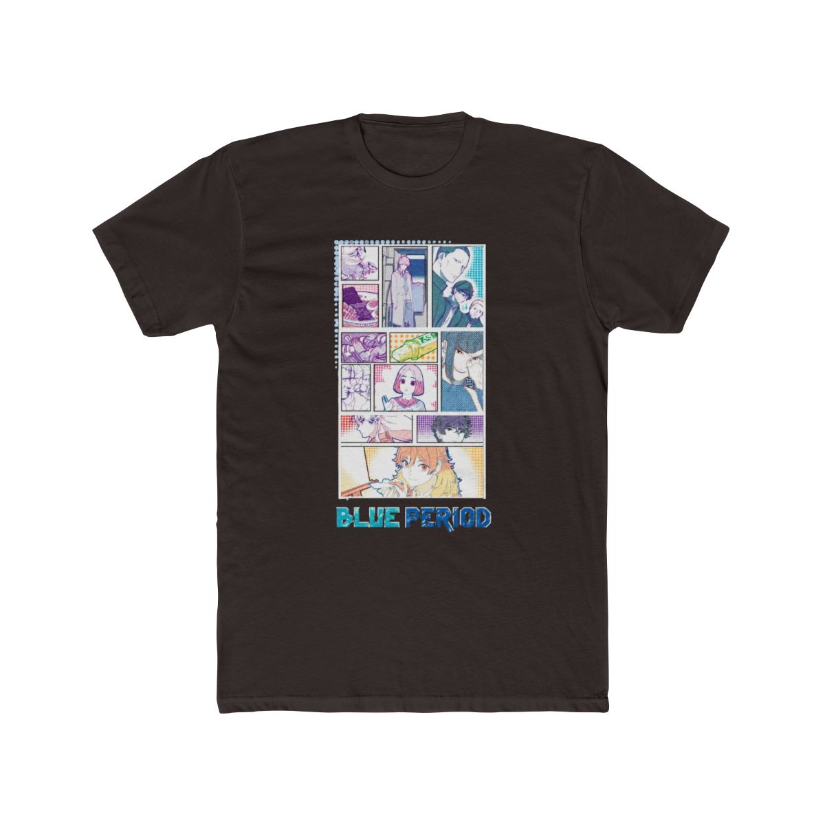 Blue Period Panels Boyfriend Fit Girls T Shirt - alternate angle 2, merchandise