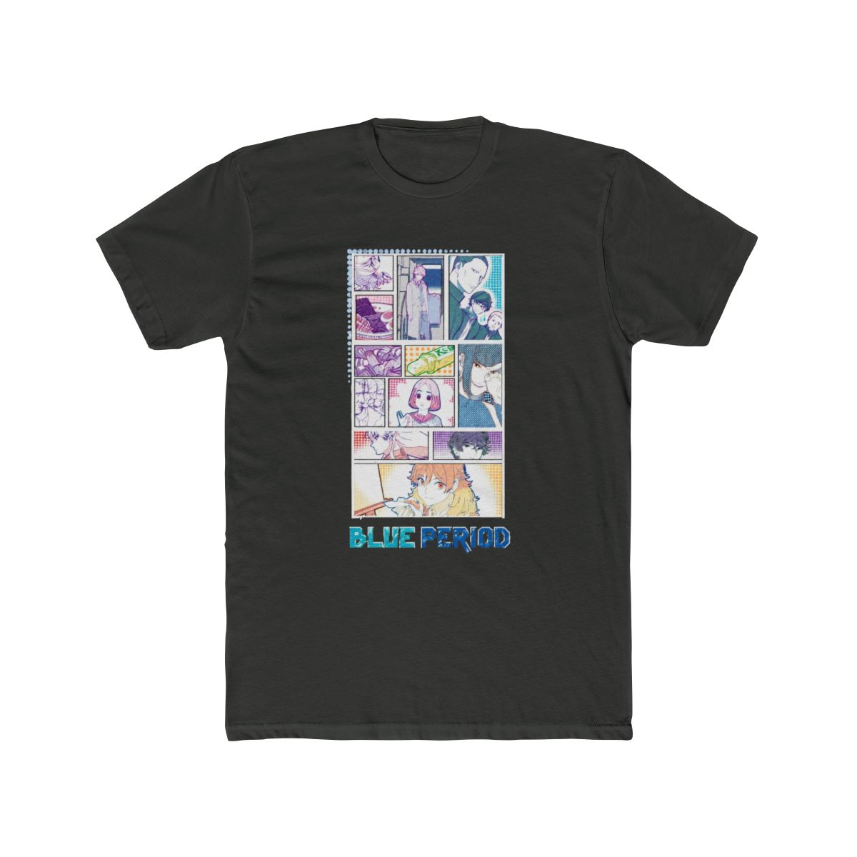 Blue Period Panels Boyfriend Fit Girls T Shirt - alternate angle 5, merchandise