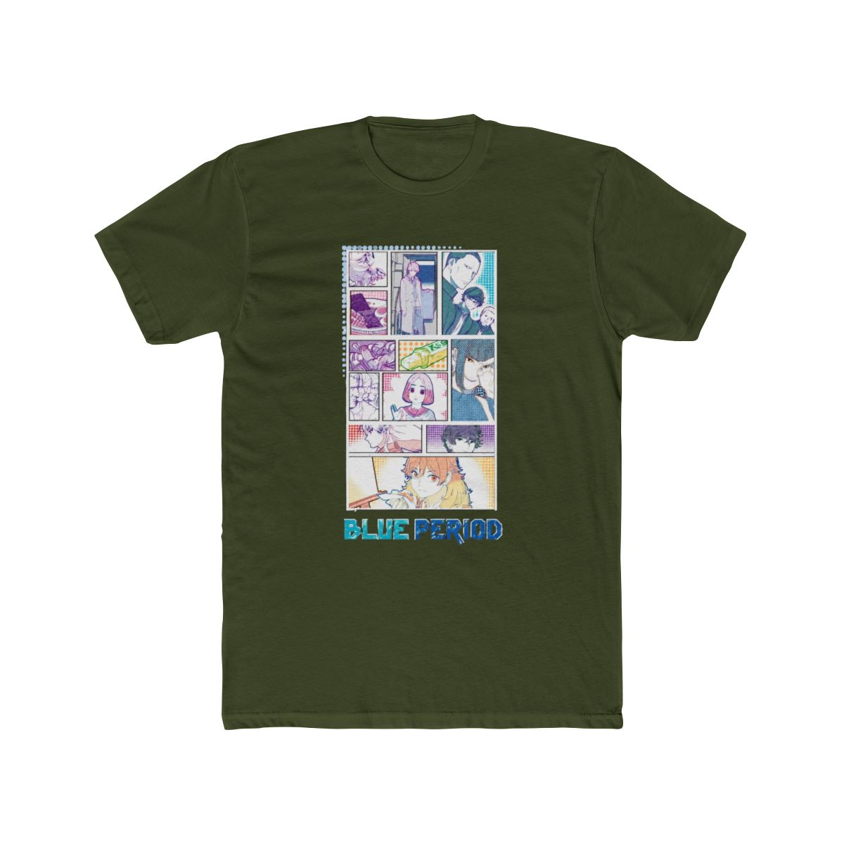 Blue Period Panels Boyfriend Fit Girls T Shirt - alternate angle 4, merchandise