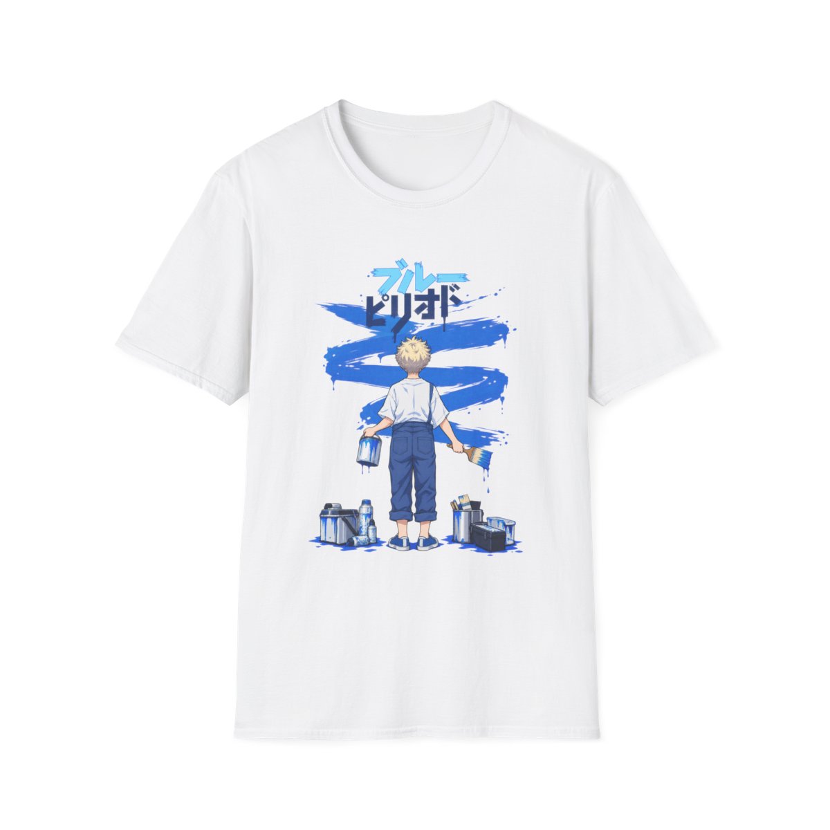 Blue Period painting boy T-Shirt | Anime art, brushstroke design | Blue Period Anime Merch - Official T-Shirts merchandise