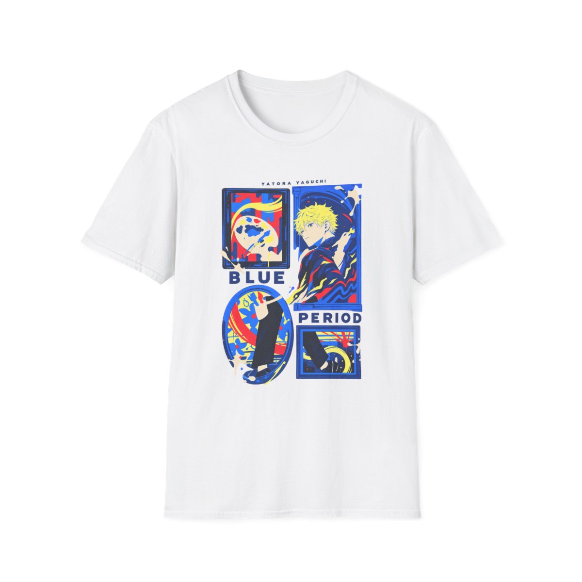 Blue Period Manga Art T-Shirt | Anime Graphic Tee, Artistic Panel Design | Blue Period Anime Merch - Official T-Shirts merchandise
